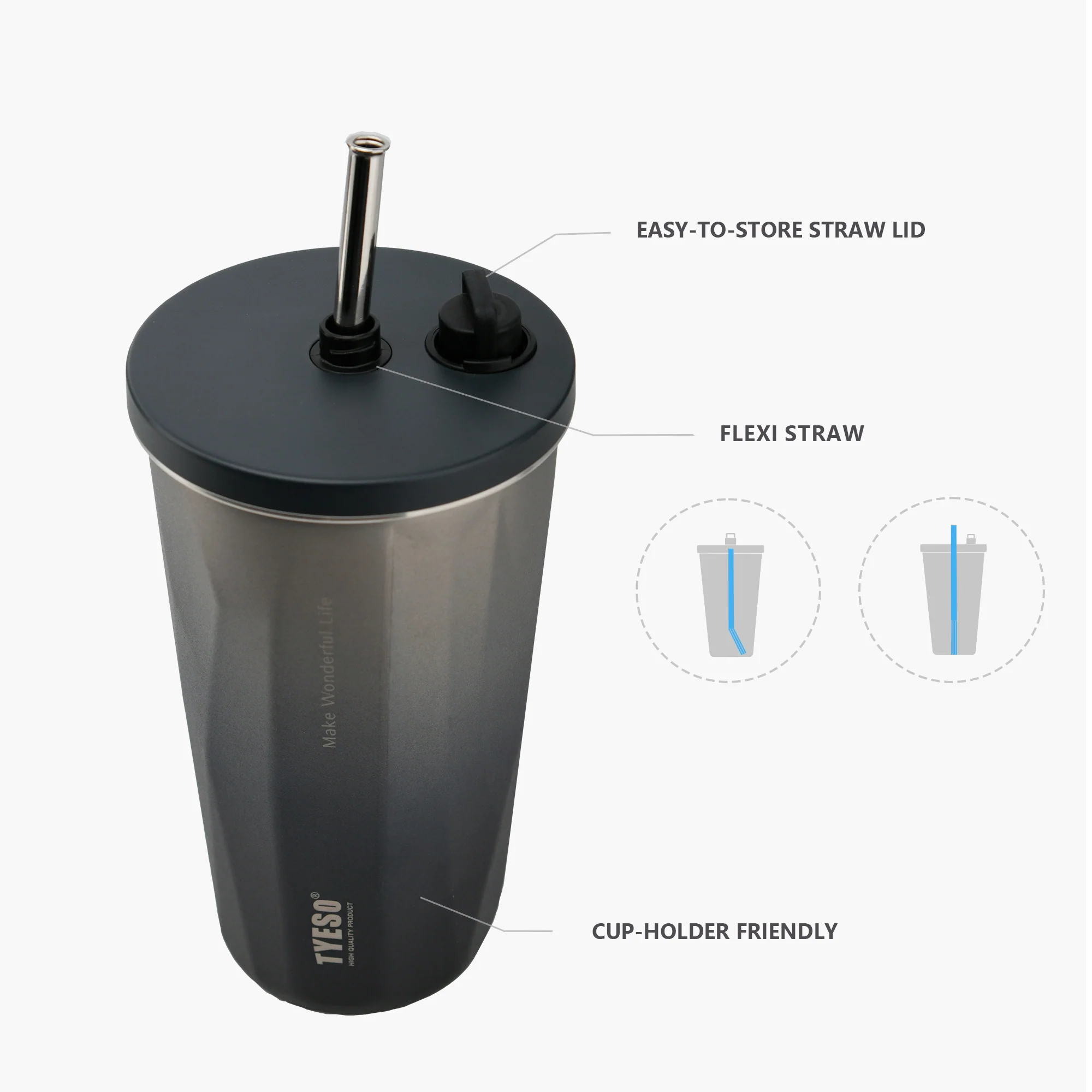 FLAIR Retractable Straw Tumbler - Image 7
